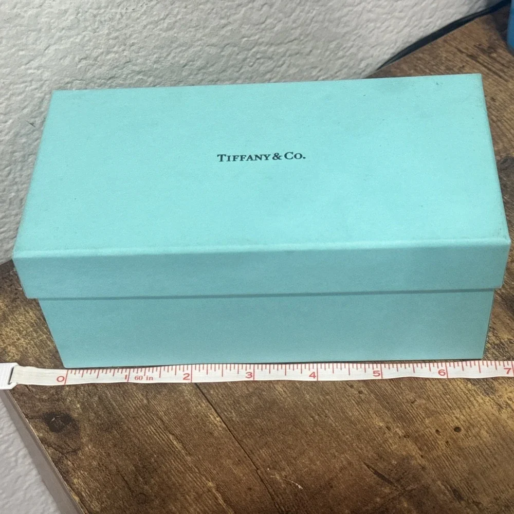 Genuine Tiffany & Co. Blue Teal Empty Gift Box 6.5